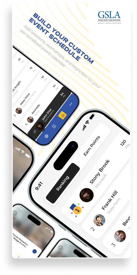 GSLA Event App Design — Conference Agenda & Networking Mobile UI — 03
